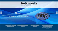 Desktop Screenshot of netakademija.hr